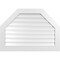 Ekena Millwork Octagonal Top Surface Mount PVC Gable Vent: Functional, w/ 3-1/2"W x 1"P Standard Frame, 42"W x 30"H GVPOT42X3001SF - alternate 1